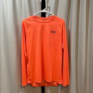 Orange UnderArmor loose long sleeve shirt